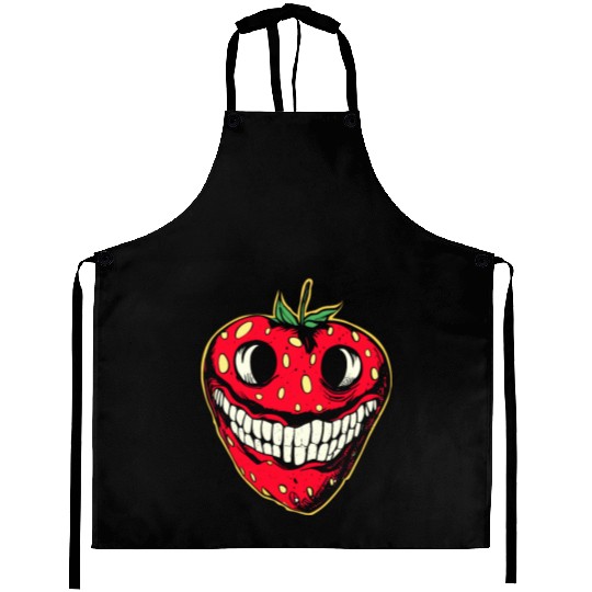 Strawberry Jack-o-lantern Aprons