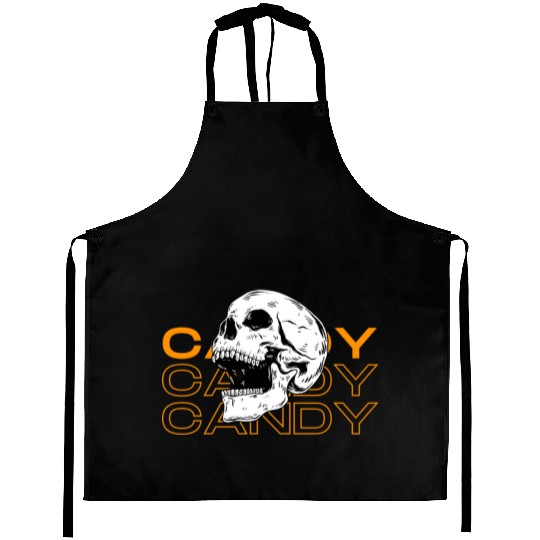 Candy Candy Candy Skull Aprons