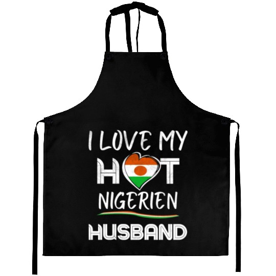 Nigerien Husband Proud Wife Aprons