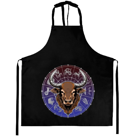 Taurus Zodiac star sign horoscope Astrology Aprons