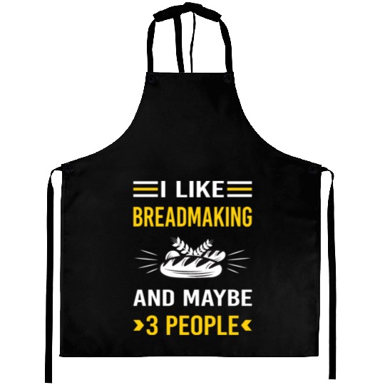3 People Breadmaking Bread Making Aprons