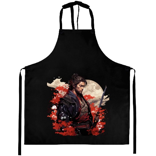 Brave Samurai Aprons