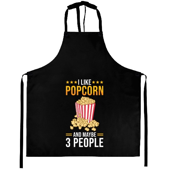 Popcorn Lover Gift Funny Popcorn Aprons