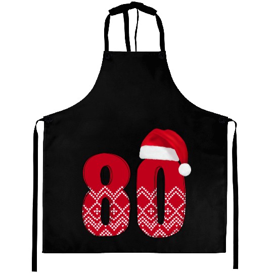 80th Birthday - Congratulations Number Eighty! Aprons