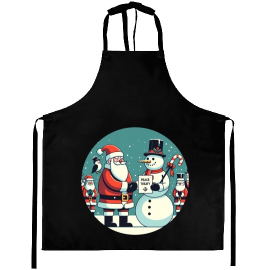 North Pole Alliance - Peace Treaty & Winter Unity Aprons