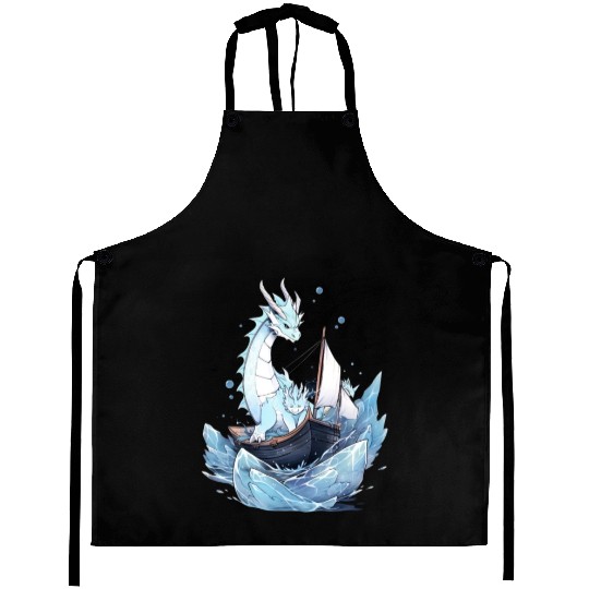 Ice Sailing Dragon Ice Sailor Ice Boating Yachting Aprons
