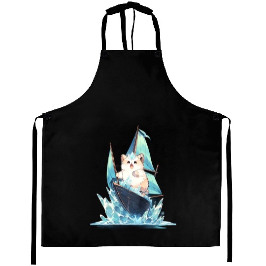 Ice Sailing Hamster Ice Sailor Ice Boating Aprons