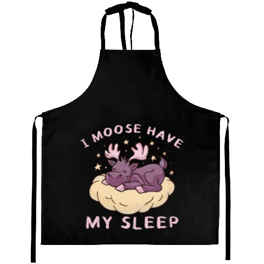 I Moose Have My Sleep Youth Cute Moose Aprons