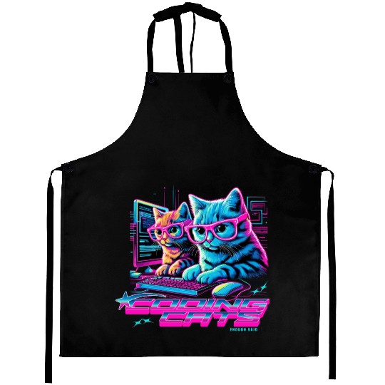 Coding Cats Programmer Aprons