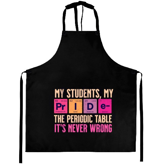 Teacher Motivation Periodic Table Aprons