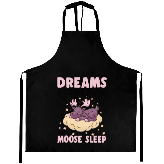 Dreams Are Calling Youth Cute Moose Aprons