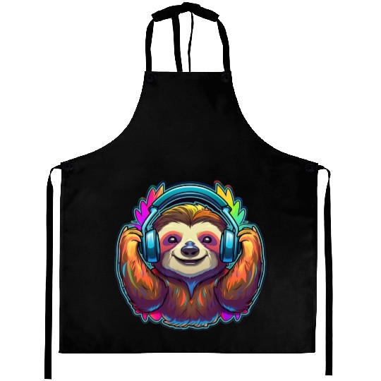 Happy Sloth Aprons