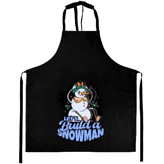 Let's Build a Snowman - Snow Aprons