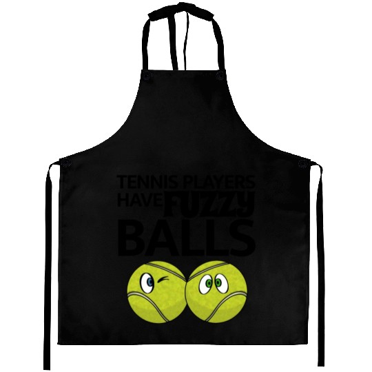 Tennis Players Have Fuzzy Balls Aprons