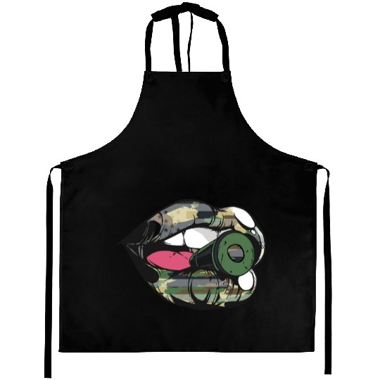 US Armed Forces Military Lip Bullet Army First Res Aprons