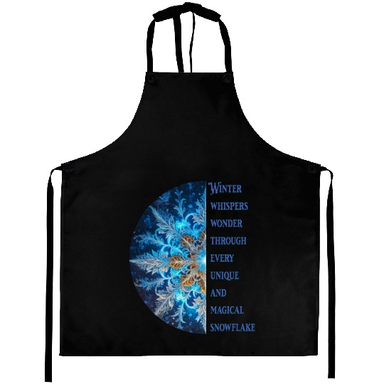 winter whispers wonder snowflake 1 Aprons