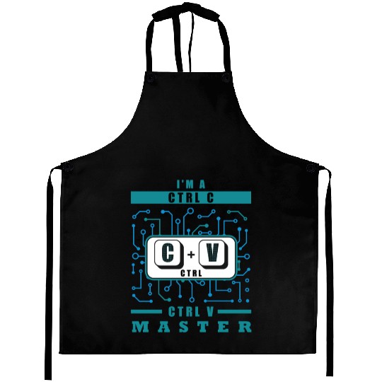 Binary Code Programmer Computer Science Programmin Aprons