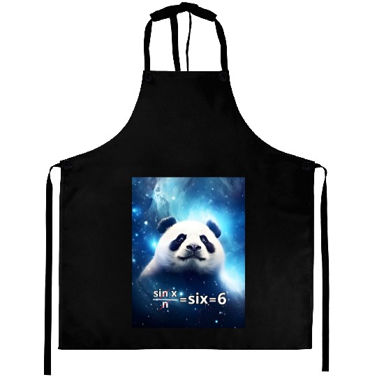 Funny Math Meme - Panda In Space Aprons
