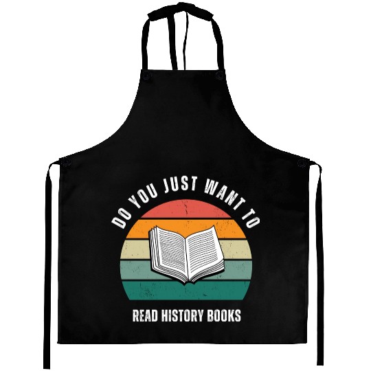 History Lover Book Lover Aprons