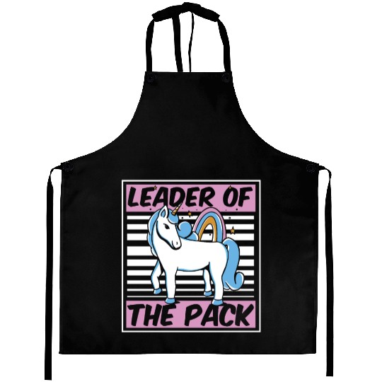Unicorn Funny Weird Humor Alpha Male Aprons