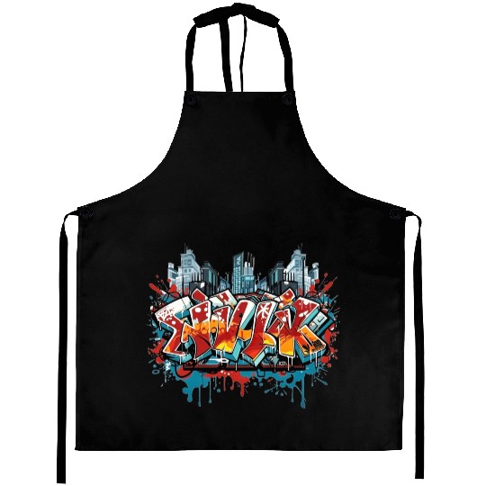 Spray Can Symphony unique Artistic Fashion Aprons