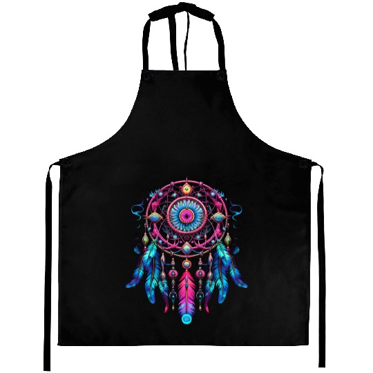 Neon Dreamcatcher Fantasy | Plastic Poppy™ Aprons