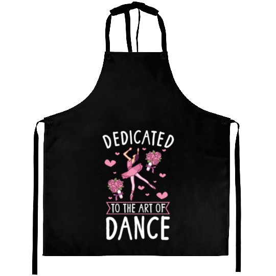 Ballet Ballerina Dance Dancer Dancing Ballet Gift Aprons