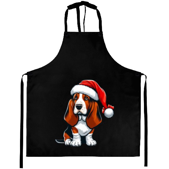 Basset Hound Xmas Gifts Aprons