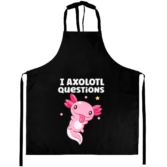 I Axolotl Questions Axolotl funny Axolotl Retro Aprons