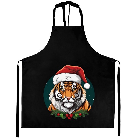 Tiger Christmas Aprons