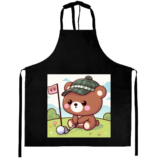 Golfing bears Aprons