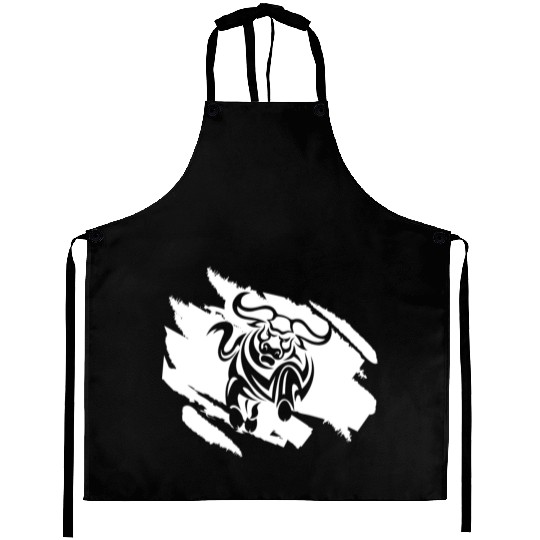 Bull Rodeo Riding Lover Love Strong Spain Bully Aprons