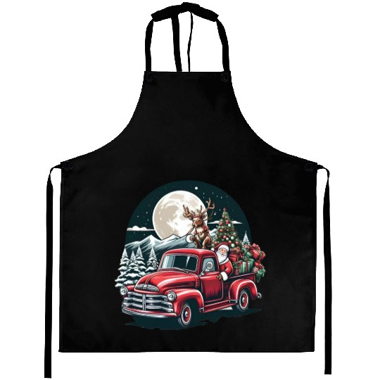 santa claus with Reindeer Aprons
