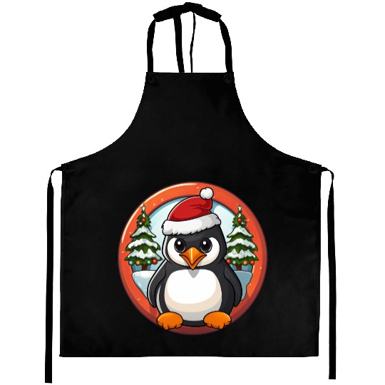 Penguin Christmas Aprons
