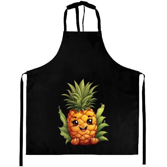 A charming kawaii style pineapple Aprons