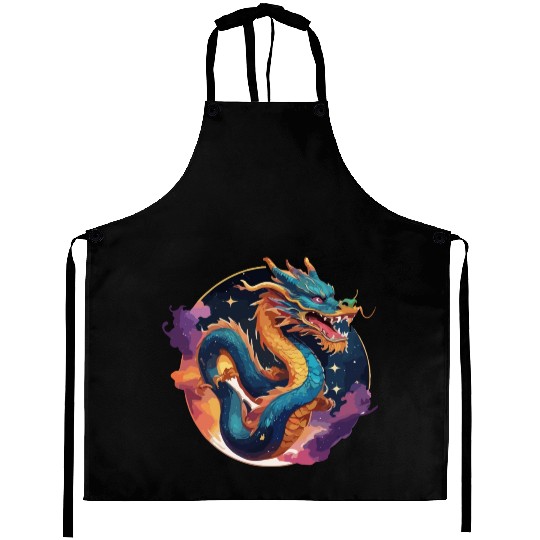 traditional Chinese dragon Aprons