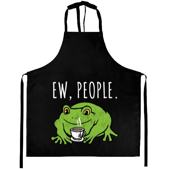 Ew People Cottagecore Frog With Tea Aprons