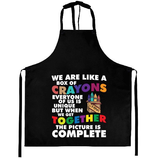 Back to School Teacher Life We Are Like A Box Of Aprons