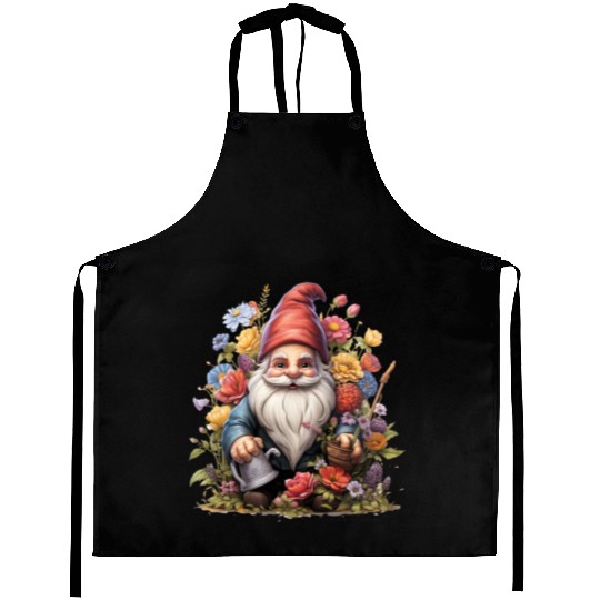 3D christmas sticker circle Santa Claus Aprons
