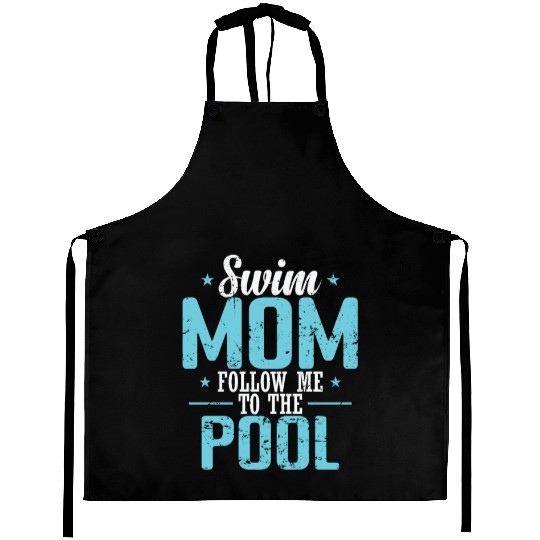 Swim Mom follow me to the Pool Sport Aprons