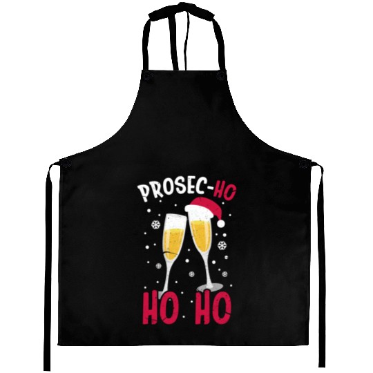 Prosec Ho Ho Ho Presecco Vacation Aprons