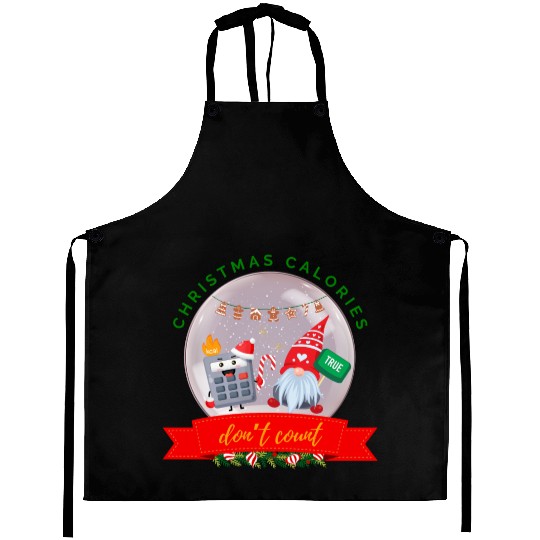 Christmas Calories Don’t Count Cookie Calculator Aprons