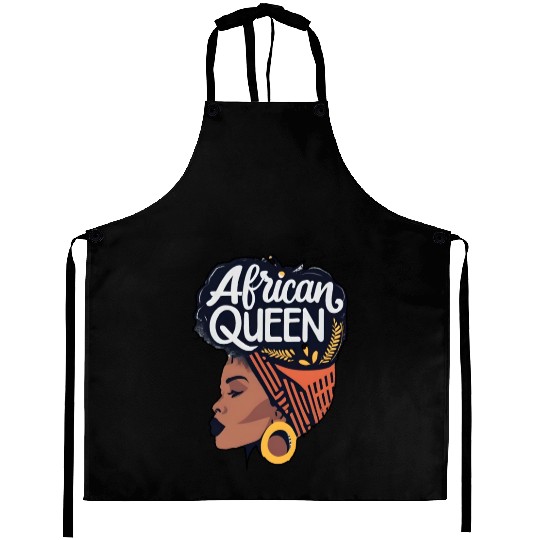 African Queen Afrocentric Queen Aprons