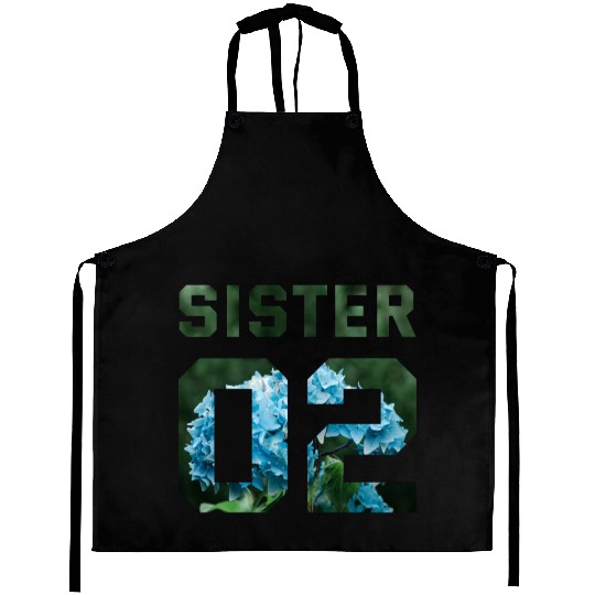 COUPLE FLOWER SISTER 02 Aprons