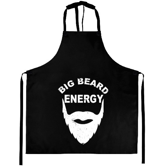 Big Beard Energy Funny Men With Cool Beard Lovers Aprons