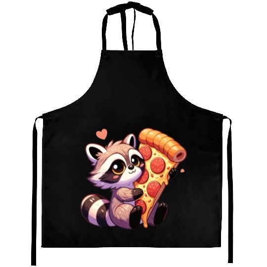 Raccoons Pizza Lovers Raccoon Loves Pizza Aprons