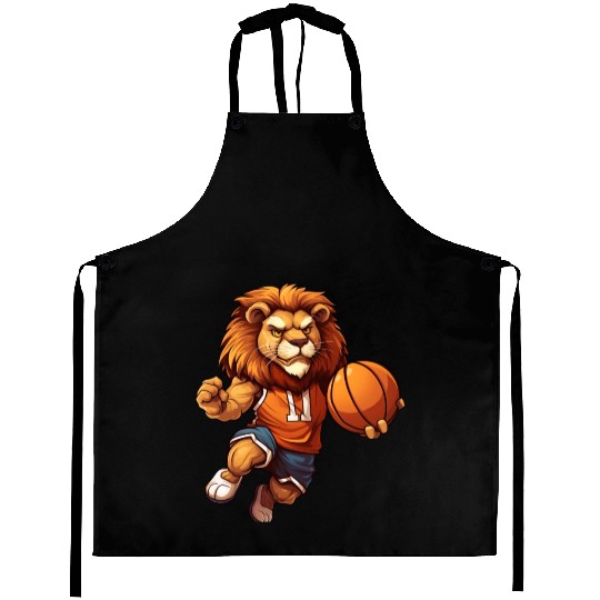 Basketball player lion Aprons