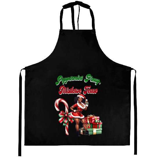 Peppermint Pinup, Mistletoe Tease Aprons