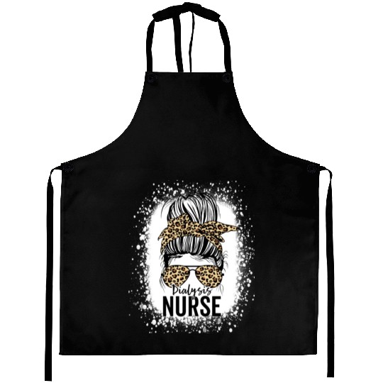 Dialysis Nurse Appreciation Messy Bun Dialysis Aprons