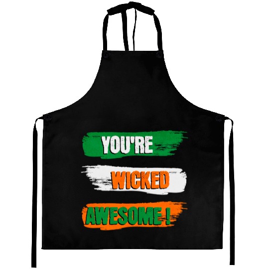 You're Wicked Awesome Graphic Aprons